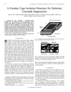 A Faraday cage isolation structure for substrate crosstalk suppression