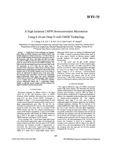 A high isolation CMFB downconversion micromixer using 0.18