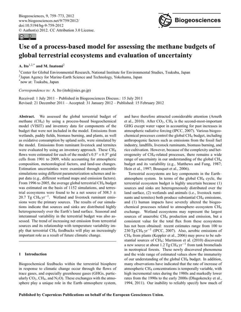 Use Of A Process based Model For Assessing The