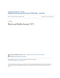 Block and Bridle Annual, 1972 - DigitalCommons@University of