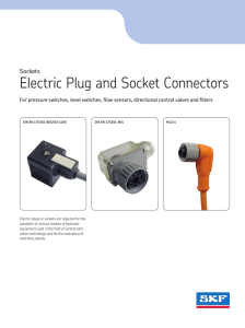 Electric Plug and Socket Connectors