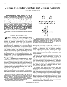 Clocked molecular quantum-dot cellular automata