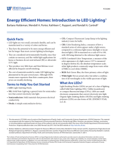 Introduction to LED Lighting - EDIS