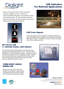 LED Indicators for Rail Applications Brochure