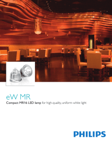 Compact MR16 LED lamp for high