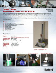 TCM201 Series Digital Force Tester (225 lbf, 1000 N)