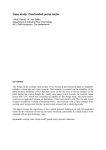 Case study: Overloaded pump motor