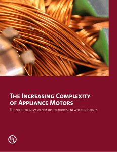 The Increasing Complexity of Appliance Motors