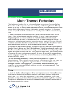 Motor Thermal Protection