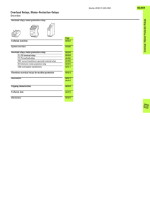 Overload Relays, Motor-Protective Relays