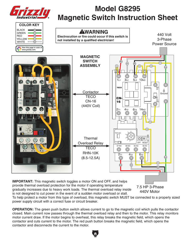 Contactor Wiring Pdf Diagram Board