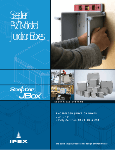 Scepter® PVC Molded Junction Boxes