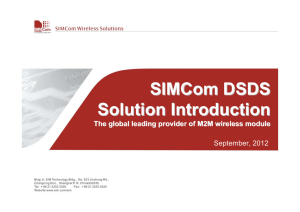 SIMCom DSDS Solution Introduction - MT