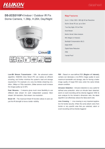 DS-2CD2110F-I Indoor / Outdoor IR Fix Dome Camera