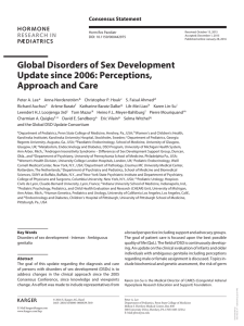 Global Disorders of Sex Development Update since 2006 - AIS