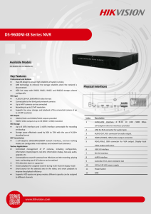 DS-9600NI-I8 Series NVR