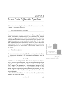 Chapter 2 Second Order Differential Equations