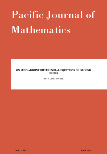 On self-adjoint differential equations of second order