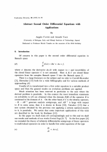 Abstract Second Order Differential Equations with Applications