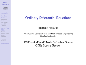 Ordinary Differential Equations