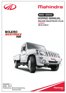 Mahindra Bolero Wiring Manual