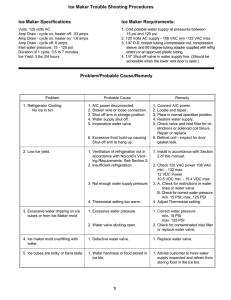 Norcold Ice Maker Service manual