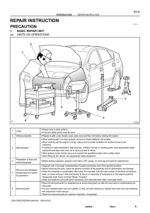 REPAIR INSTRUCTION