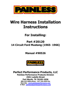 Wire Harness Installation Instructions