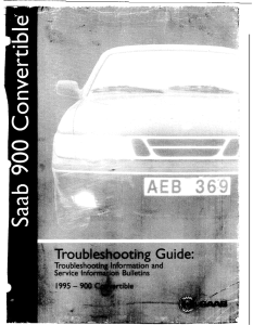 900 Convertible Top Troubleshooting Guide