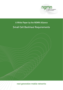 NGMN Whitepaper Small Cell Backhaul Requirements