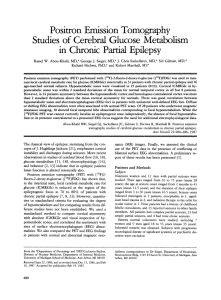 Positron emission tomography studies of cerebral glucose