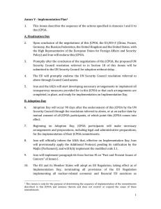 5. Annex V Implementation Plan