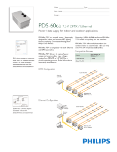 PDS-60ca 7.5 V DMX / Ethernet
