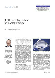 LED operating lights in dental practice