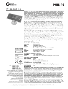 iW BLAST 12 - Philips Color Kinetics