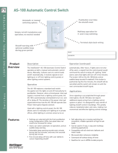 AS-100 Automatic Control Switch