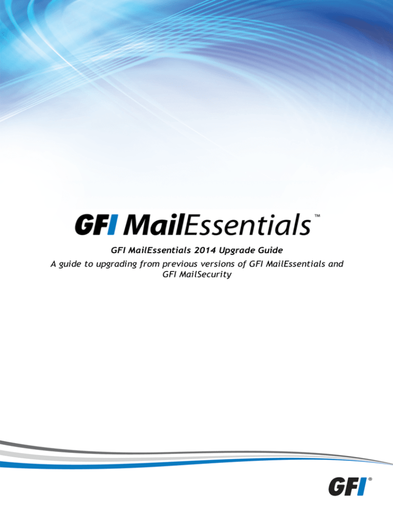 gfi mailessentials upgrade