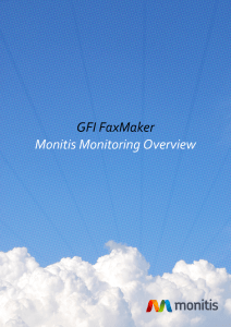 GFI FaxMaker Monitis Monitoring Overview