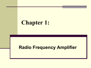 Small signal RF Amplifier