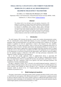 small-signal capacitance and current parameter