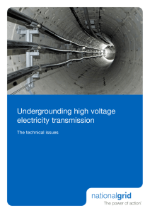 Undergrounding high voltage electricity transmission