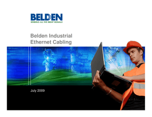 Belden Industrial Ethernet Cabling