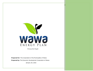 Wawa Energy Plan - Municipality of Wawa