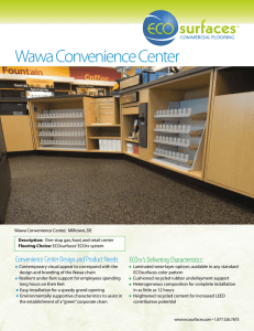 Wawa Convenience Center - ECORE Commercial Flooring