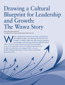 Drawing a Cultural Blueprint for Leadership and Growth: The Wawa