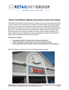Wawa Food Market: Making Convenience Fresh