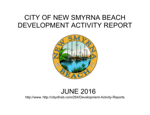city of new smyrna beach development activity report june 2016