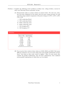 ECE 3410 – Homework 1 Problem 1. Complete the following review