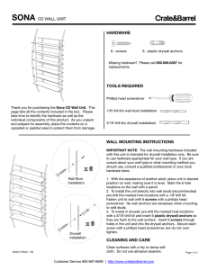 Sona CD Wall Unit Assembly Instructions from Crate and Barrel
