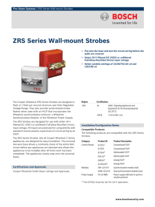 ZRS Series Wall‑mount Strobes